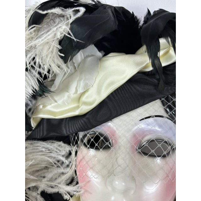 Late 20th Century 1990s Claudia Cohen “Gabrielle” Third Edition Ceramic Face Mask, Signed & Numbered 849/1500 For Sale - Image 5 of 9