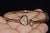 Metal Late 20th Century Authentic Chopard Happy Hearts 0.45ct Diamond Open Bangle Bracelet in 18k Rose Gold For Sale - Image 7 of 18