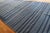 1930s Blue Stripe Antique Indian Cotton Dhurrie Rug 8'2'' X 40'2" Flatweave Carpet For Sale - Image 13 of 13
