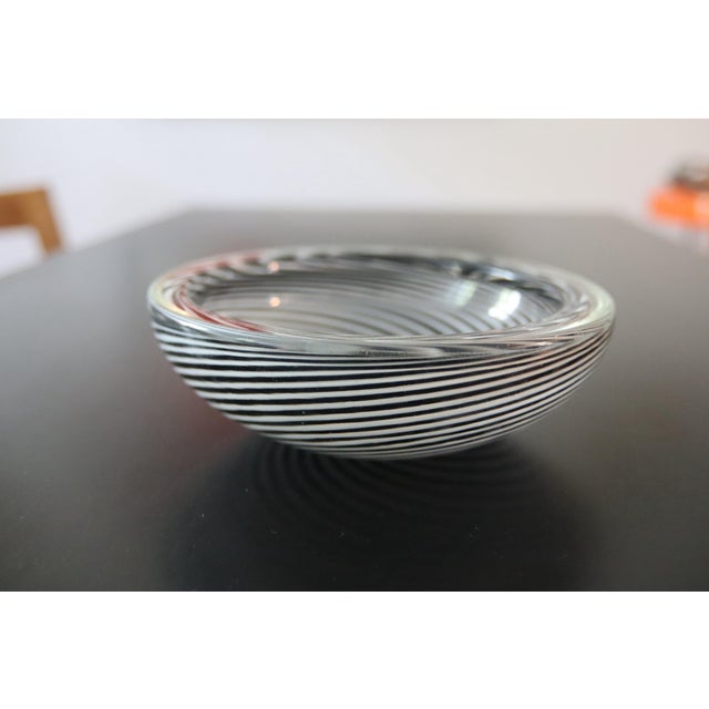 Italian Mezza Filigrana Bowl in Murano Glass, 1950s, in Flawless conditions. Designed 1950 to 1959