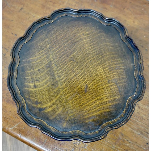 Art Deco Oak Lazy Susan Tazza For Sale - Image 3 of 6