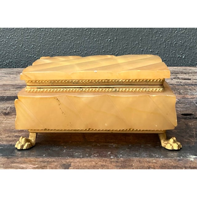 Vintage Quilted Onyx Box For Sale - Image 11 of 12