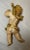 Antique 1800's Hand Carved Gilt Wood Religious Winged Cherub Sculpture Statue For Sale - Image 11 of 15