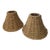 Vintage Coastal Chic Handwoven Raffia Seagrass Lampshades- a Pair For Sale