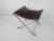 Mid 20th Century Italian Modern Chrome & Leather Curule Window Seat For Sale - Image 5 of 12