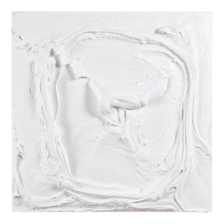 Modern Textural Monochromatic Painting by Michael Allen For Sale