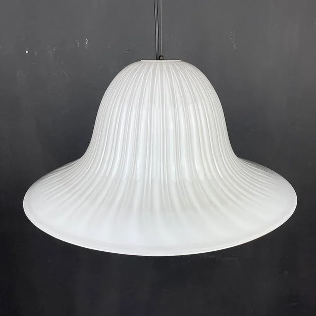Vintage Murano Glass Tulip Pendant Lamp, Italy, 1970s For Sale - Image 13 of 13