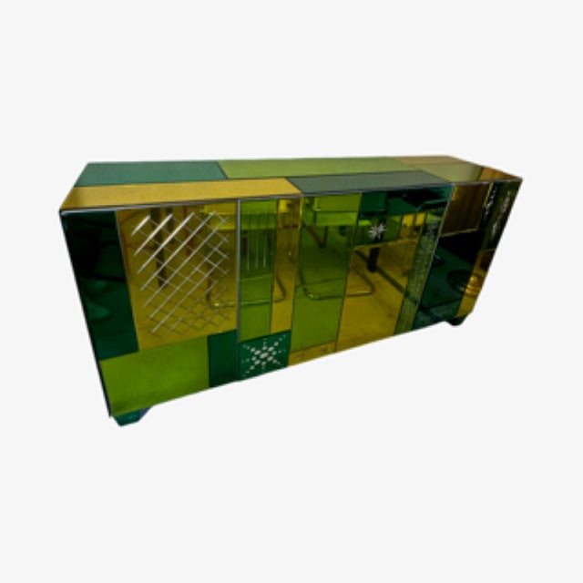 Venetian Engraved Murano Glass TV Cabinet, 1970s For Sale - Image 16 of 16