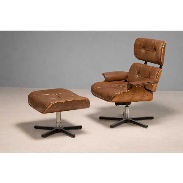 Set of Canadian Lounge Chair and Ottoman from Northfield Metal Products, 1960s For Sale - Image 16 of 16