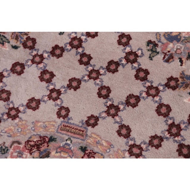 Shabby Chic 1990's Pak-Persian Gray/Blue Wool Rug - 2'8'' X 4'4'' For Sale In New York - Image 6 of 9