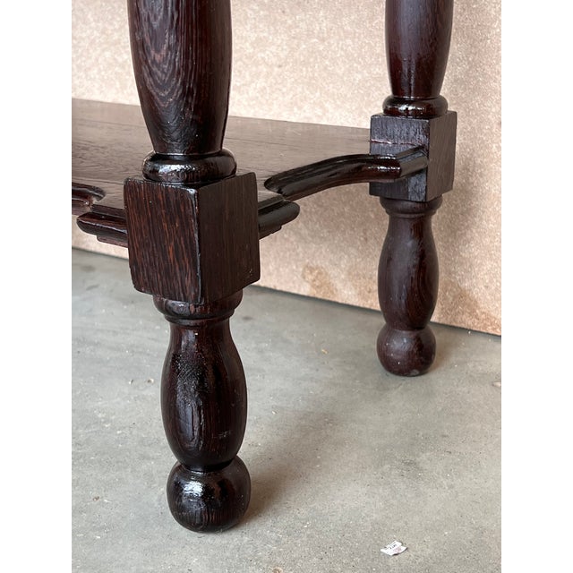 Pair of Spanish Nightstands With One Drawer and Low Shelve For Sale - Image 11 of 13