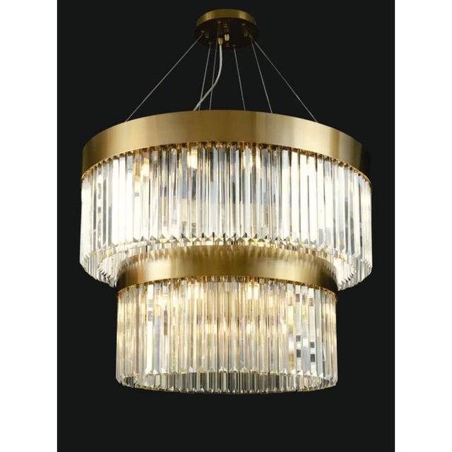 Collection Topazio Chandelier, Metal and Crystal, NCS 262 by Jago For Sale - Image 11 of 15
