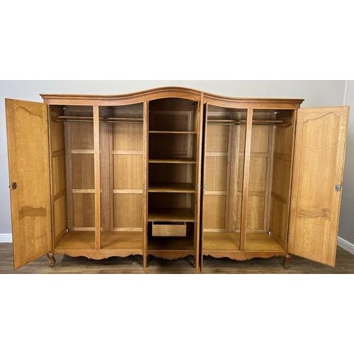Vintage French Wardrobe in Oak For Sale - Image 9 of 10