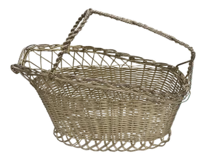 Silver Weaved Wine Holder Basket