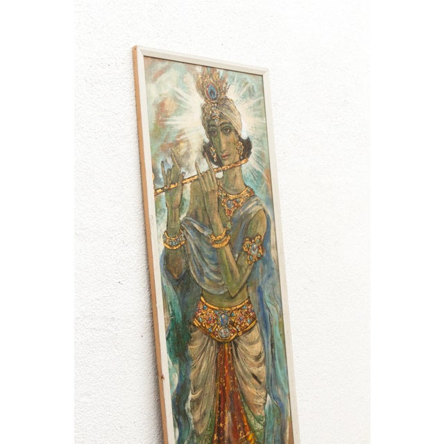 Mid 20th Century Krishna Painting For Sale - Image 9 of 12