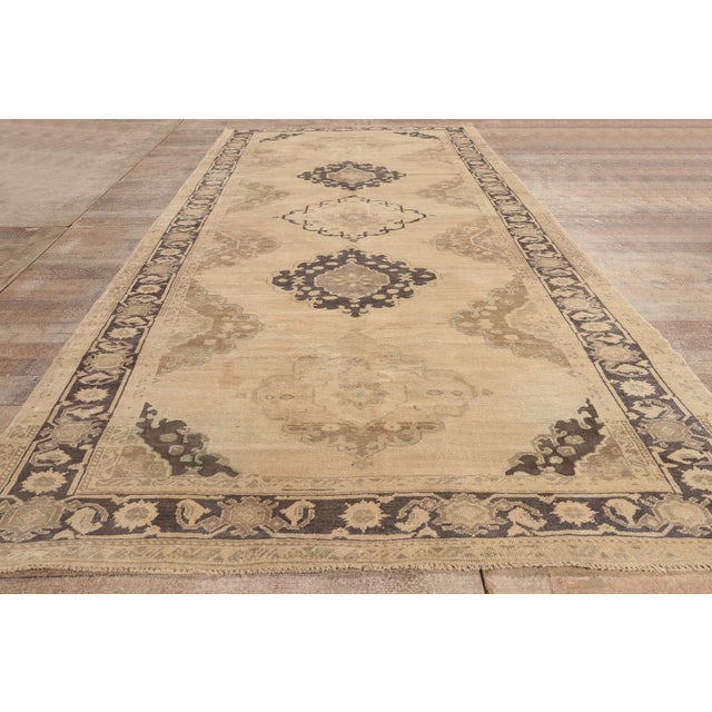 Vintage Turkish Oushak Rug, 05'00 X 12'00 For Sale - Image 9 of 10