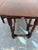 Vintage Jacobean Style Mahogany Gateleg Drop-Leaf Dining Table With Turned Stretcher Base For Sale - Image 11 of 12