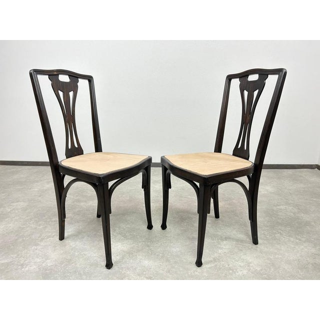Vintage Dining Chairs from J&J Kohn, 1890s, Set of 6 For Sale - Image 3 of 15