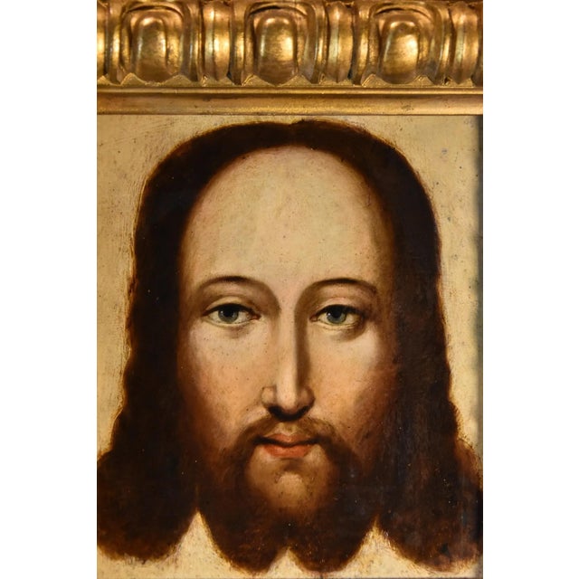 17th Century Flemish Artist, Cristo Mundi, 1600s, Oil on Copper Painting, Framed For Sale - Image 5 of 9
