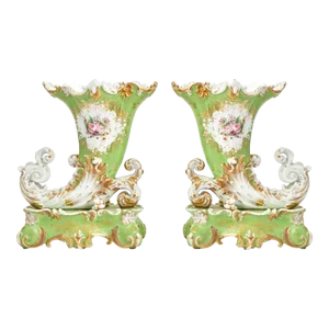 19th-Century Decorative Garniture Vases by Renowned Maker Jacob Petit