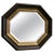 Wood Regency Style Octagonal Black and Gilt Wall Mirror, 1990s For Sale - Image 7 of 7