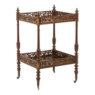 Small Napoleon III Side Table with Japanese-Style Lacquer For Sale