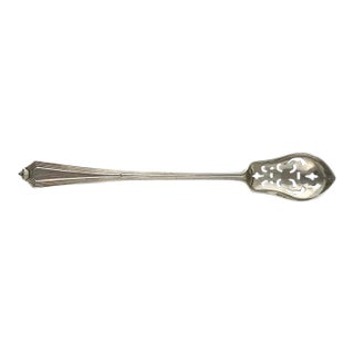1910s English Sterling Silver Serving Spoon For Sale