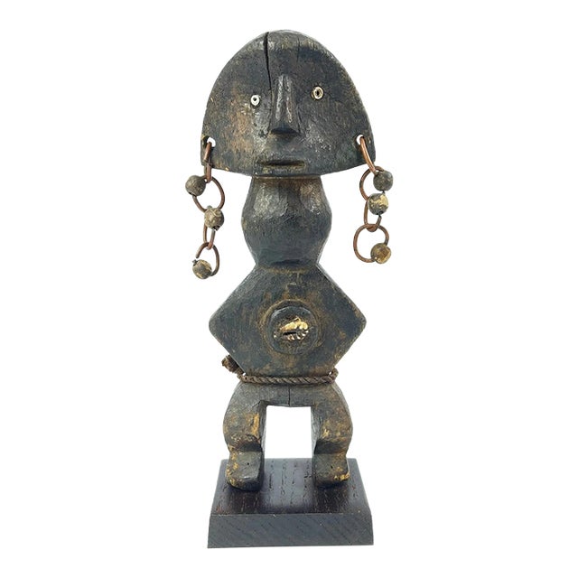 Early 20th Century Azande Zande Figure on Custom Base For Sale