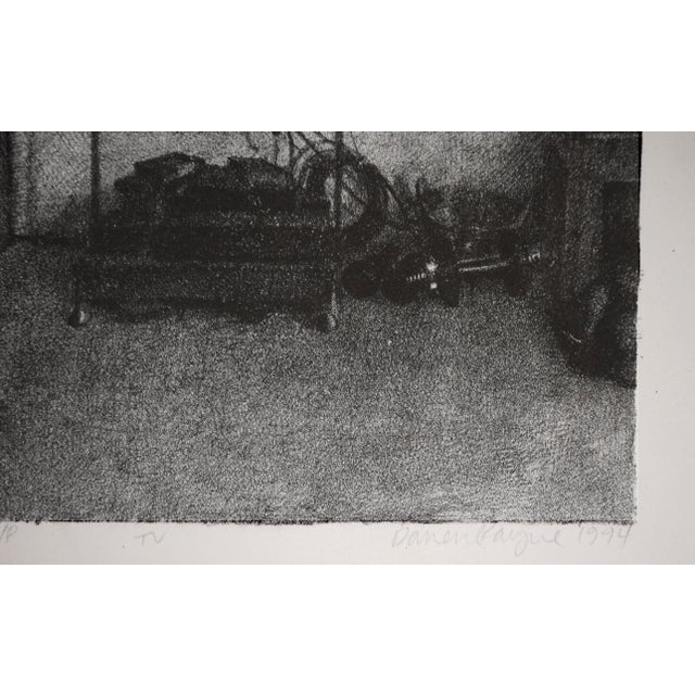 Moody Vintage Print - Tv With Two Figures Style of Edward Hopper by Daren Payne For Sale In Monterey, CA - Image 6 of 6