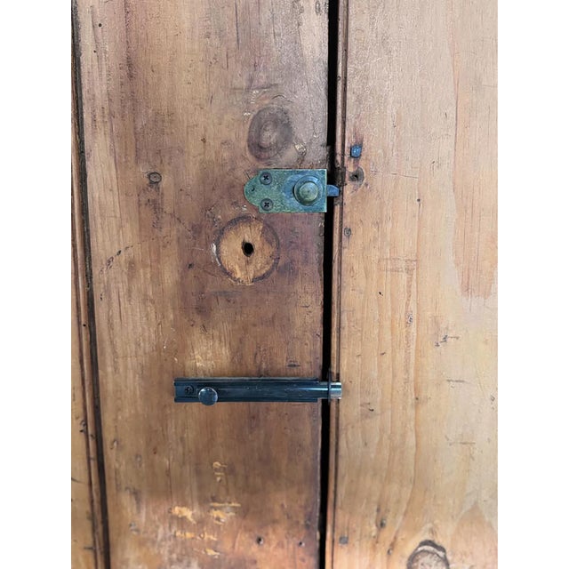 Wood Antique Rustic European Pantry Cabinet For Sale - Image 7 of 7
