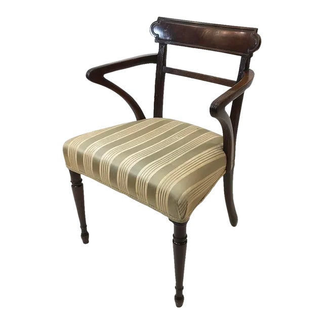 Early 19th Century Regency Mahogany Arm Chair For Sale