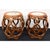 Imagine a quaint corner of a cozy tearoom or a serene Asian garden, where this Pair of Bentwood Drum Stools with Inset...