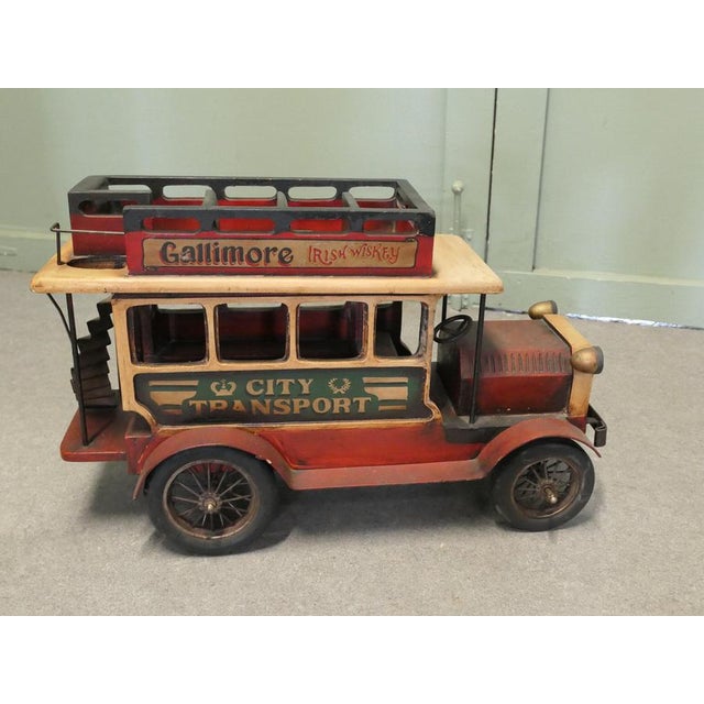 A Vintage Model double Decker Bus, Shop Window Display A Handsome Vintage piece, the bus was made for a Christmas shop...