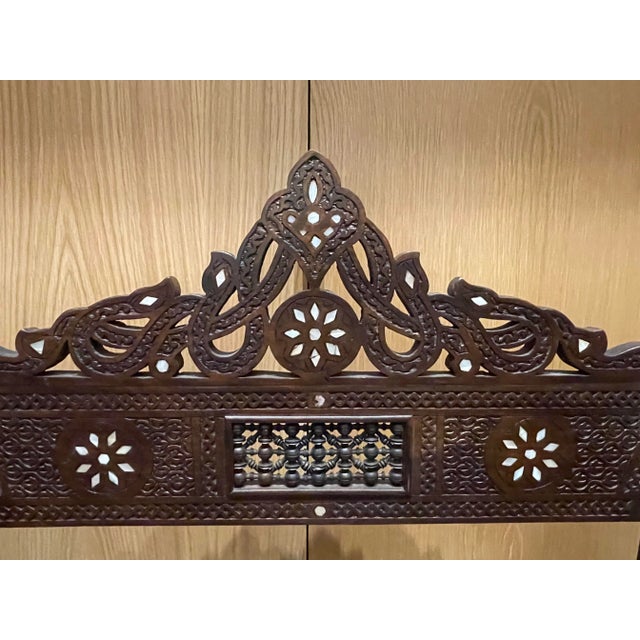 Traditional Antique Moorish Carved Savonarola-Style Arm Chair For Sale - Image 3 of 13