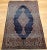 Early 20th Century Vintage Persian Kashan Area Rug, Hand-Knotted Wool, Navy, Ivory For Sale - Image 5 of 12