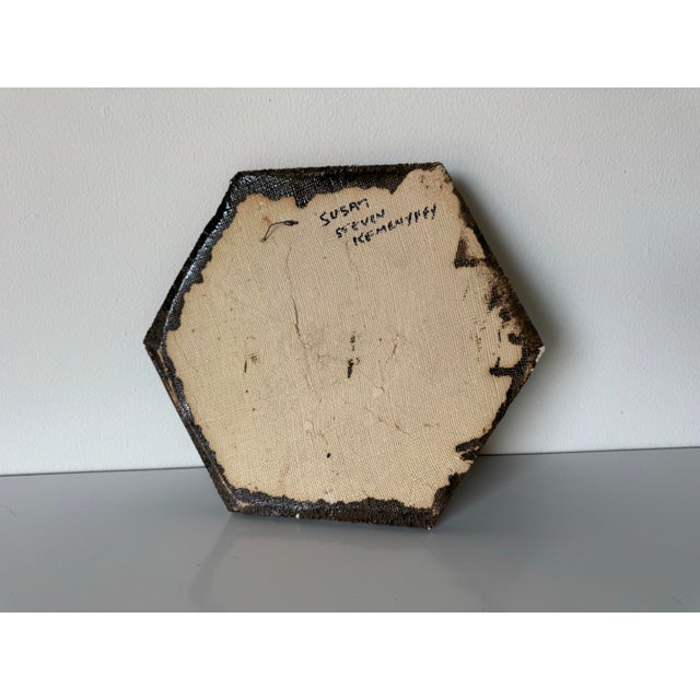 Vintage Susan Steven Figural Relief Portrait Studio Ceramic Wall Plaque For Sale - Image 11 of 11