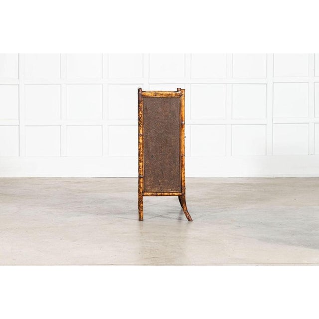 Wood English Lacquered Glazed Bamboo Cabinet, 1880s For Sale - Image 7 of 15