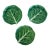 Vintage Bordallo Pinheiro Style Cabbage Leaf Plates, Set of 3 For Sale