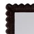Spritely Home Accent Furniture Flora 32 in. W x 69.5 in. H Rectangular Scalloped Rattan Floor Mirror, Chocolate For Sale - Image 4 of 8