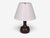 Mid-Century Modern 1960s Danish Modern, Small Table Lamp, Brown Glazed Stoneware For Sale - Image 3 of 10