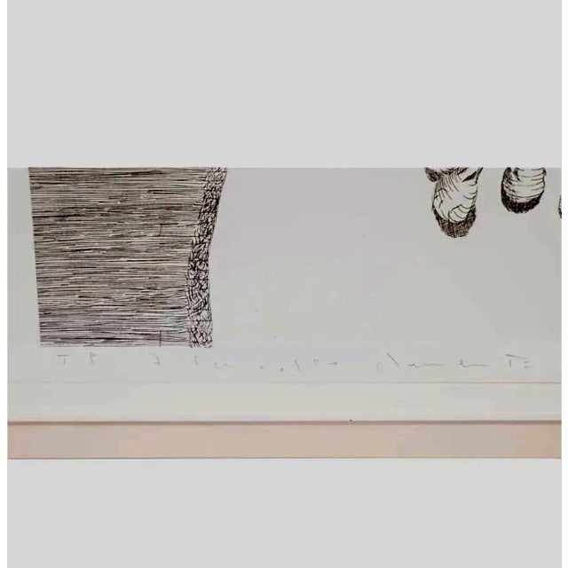 Francesco Clemente, Large Italian Aquatint Etching Francesco Clemente Neo Expressionist Avant Garde, 1981 For Sale - Image 4 of 5