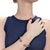A fine signed silver, citrine, and diamond cuff bracelet. By David Yurman. In sterling silver. In the 'Classic Cable'...