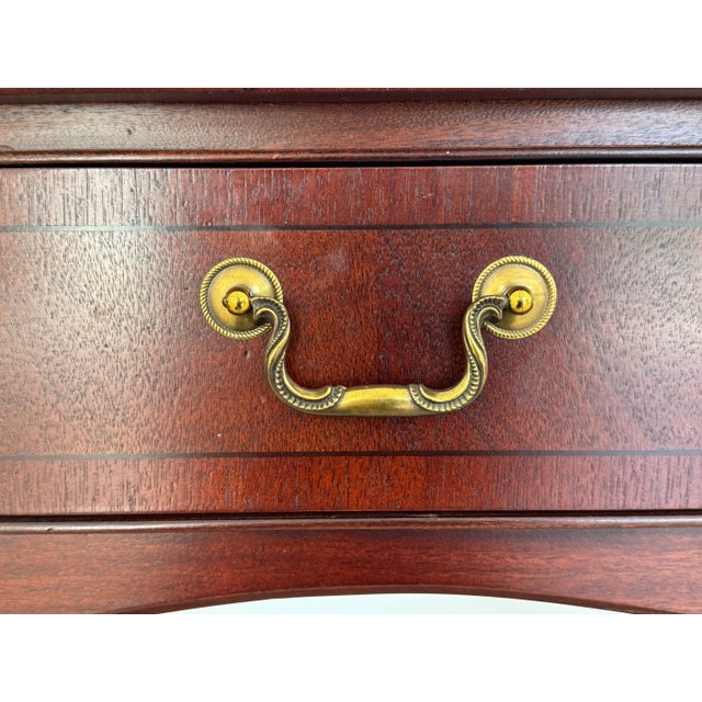 Brown 1990s Vintage Ethan Allen Antique Mahogany Nightstand For Sale - Image 8 of 9