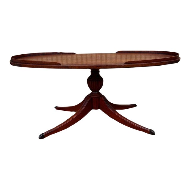 Early 20th Century Oval Federal Duncan Phyfe Style Pedestal Mahogany ...