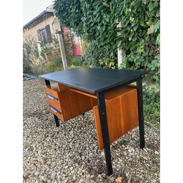 Mid-Century Oak Desk, 1950s For Sale - Image 6 of 15