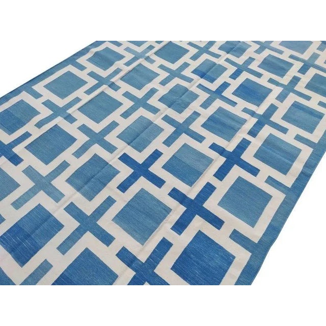 Boho Chic Ines Rug, 5x8, Blue For Sale - Image 3 of 5