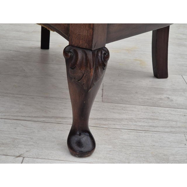 Danish Lounge Chair in Light Blue Furniture Velour, 1950s For Sale - Image 14 of 18