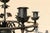 1900 - 1909 Antique Wrought Iron Floor Candelabra | Ornate Gothic Revival Candleholder | Early 20th Century For Sale - Image 5 of 18