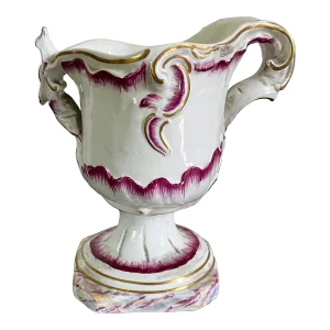 Antique 18th Century German Rococo Ludwigsburg Porcelain Puce Urn Vase