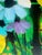 Bright Green 60s X Large Thimas Lee Mid Century Modern Birds and Vivid Floral Oil Painting Framed For Sale - Image 8 of 13